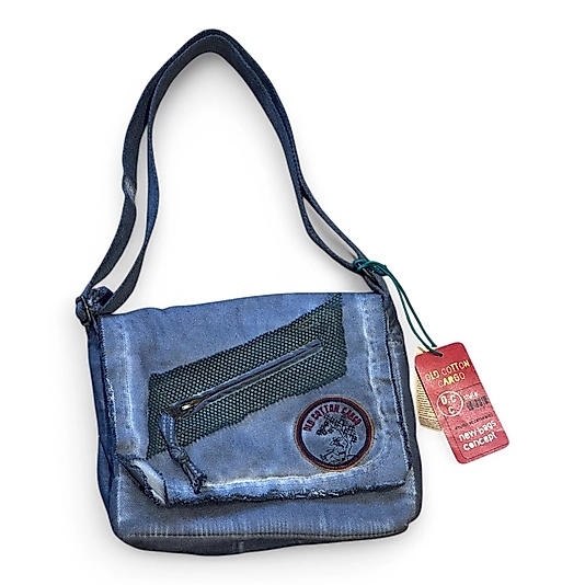 Old Cotton Vintage Küçük Salaş Unisex Günlük Çapraz Postacı Çantası S Boy 26x20cm