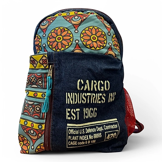 Old Cotton Tek Bölmeli Vintage Salaş Disayn Günlük Gezi Okul Sırt Çantası Dakato Bag Brand 30x43cm