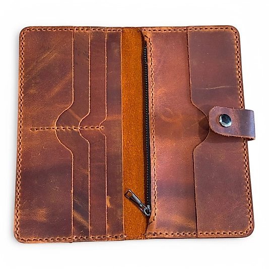Handmade Hakiki Deri 20X10CM Boyut Unisex Cüzdan