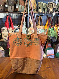 Old Cotton Vintage Salaş Etnik Orta Boy Günlük Kadın Kol Omuz Çantası 40 cm x 38cm