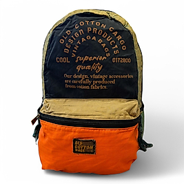 Old Cotton Kaliteli Vintage Disayn Sırt Gezi Çantası New Patchwork 5017