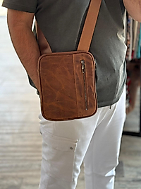 Luxury Hakiki Deri El Omuz Çantası