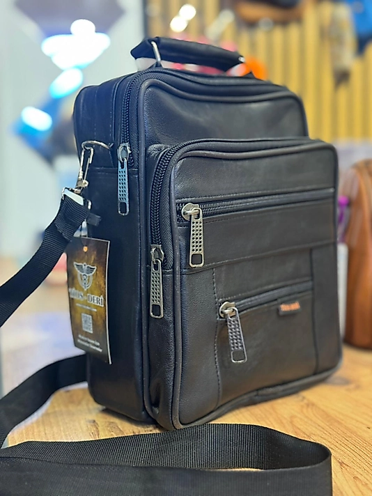 Hakiki Deri El-Omuz Çantası XL