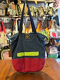 Old Cotton Vintage Salaş Etnik Orta Boy Günlük Kadın Kol Omuz Çantası 40 cm x 38cm