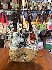 Old Cotton Vintage Salaş Etnik Orta Boy Günlük Kadın Kol Omuz Çantası 40 cm x 38cm