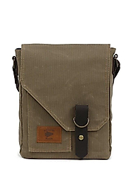 Dark Cotton Su Geçirmez Kumaş Omuz - Mini Laptop - Postacı Çantası