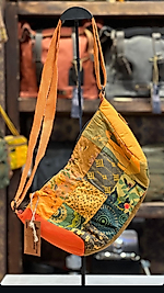 Old Cotton Cargo Vintage Renkli Etnik Salaş Küçük S Boy Plaj Günlük Toparlayıcı Kadın Kol Omuz Çantası 28M x 17CM