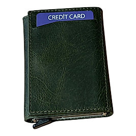 Hakiki Deri Mekanizmalı Kartlık Cüzdan