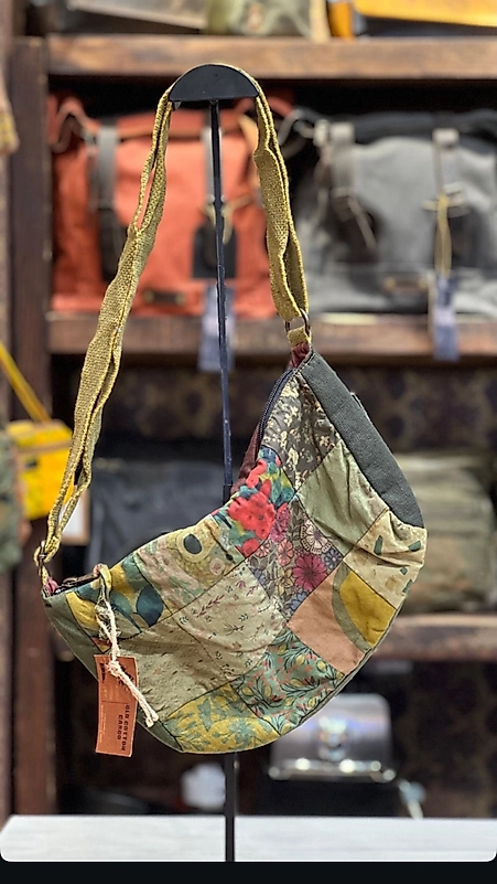 Old Cotton Cargo Vintage Renkli Etnik Salaş Küçük S Boy Plaj Günlük Toparlayıcı Kadın Kol Omuz Çantası 28M x 17CM