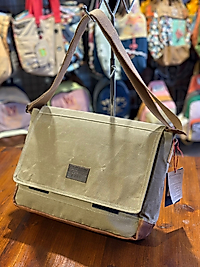 Old Cotton Kullanışlı, Çok Bölmeli, Çok Cepli, Tablet Notebook Çantası, Unisex, Vintage Kanvas Postacı Çantası