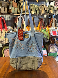 Old Cotton Vintage Salaş Etnik Orta Boy Günlük Kadın Kol Omuz Çantası 40 cm x 38cm