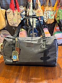 Old Cotton Kaliteli Kanvas Su Geçirmez Brooklyn Vintage Kanvas Deri Unisex Salaş Seyahat Çantası 50 Cm X 27 Cm