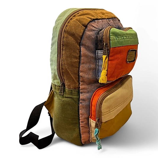 Old Cotton Kaliteli Tek Bölmeli Vintage Disayn Sırt Gezi Çantası Jannie Bag 5114