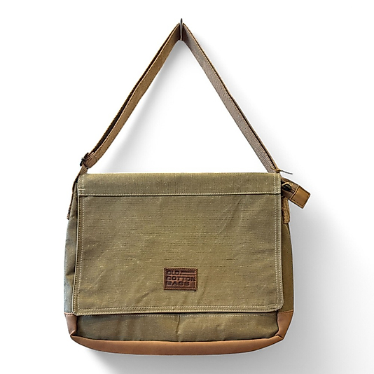 Old Cotton Kullanışlı, Çok Bölmeli, Çok Cepli, Tablet Notebook Çantası, Unisex, Vintage Kanvas Postacı Çantası