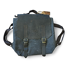 Old Cotton Vintage Kanvas Su Geçirmez Design Unisex Laptop Bölmeli Gezi Okul Seyahat Kamp Sırt Çantası 29x35cm