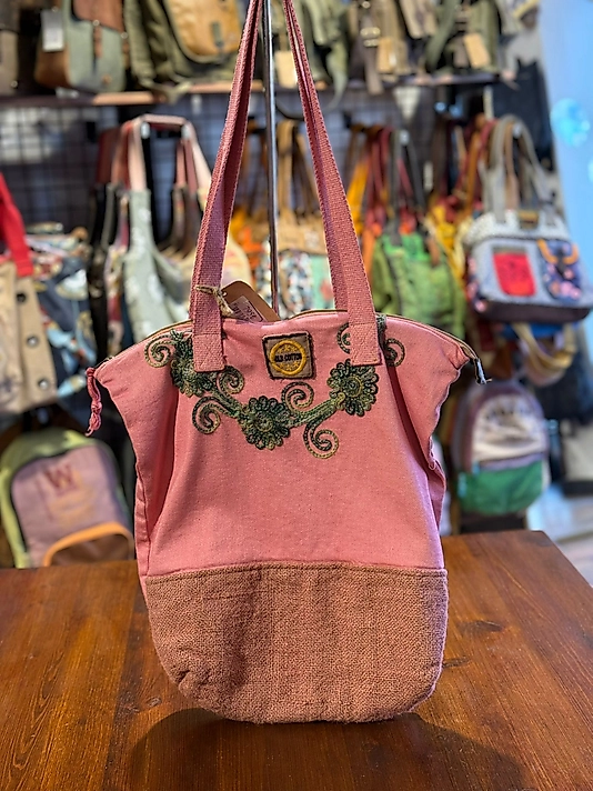 Old Cotton Vintage Salaş Etnik Orta Boy Günlük Kadın Kol Omuz Çantası 40 cm x 38cm