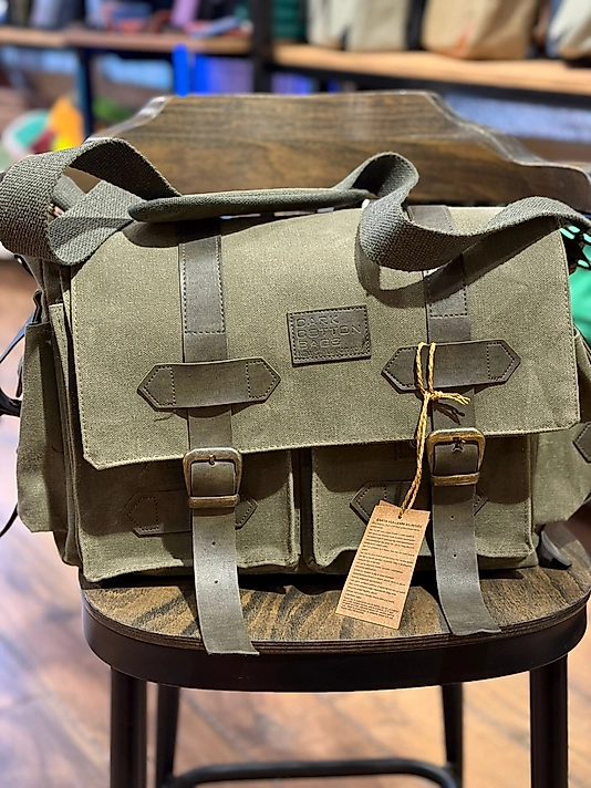 Vintage Su Geçirmez Mumlu Kanvas Unisex PC Bölmeli Günlük Okul Gezi  Postacı Omuz Çantası