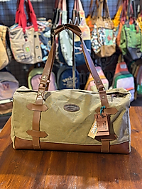 Old Cotton Kaliteli Kanvas Su Geçirmez Brooklyn Vintage Kanvas Deri Unisex Salaş Seyahat Çantası 50 Cm X 27 Cm