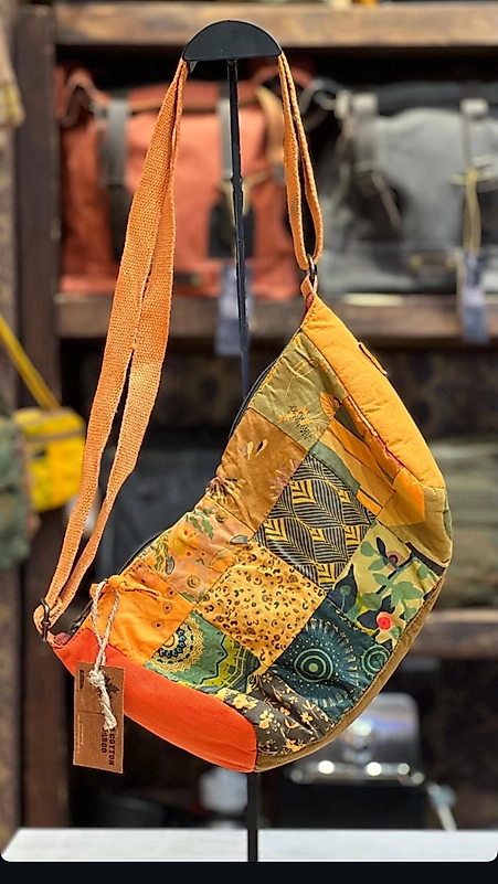 Old Cotton Cargo Vintage Renkli Etnik Salaş Küçük S Boy Plaj Günlük Toparlayıcı Kadın Kol Omuz Çantası 28M x 17CM