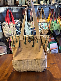 Old Cotton Vintage Salaş Etnik Orta Boy Günlük Kadın Kol Omuz Çantası 40 cm x 38cm