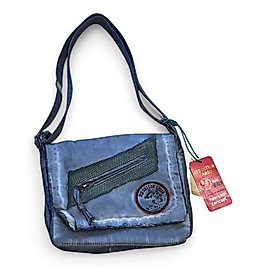 Old Cotton Vintage Küçük Salaş Unisex Günlük Çapraz Postacı Çantası S Boy 26x20cm