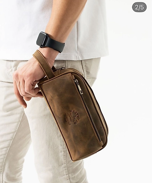 Luxury Hakiki Deri El Çantası