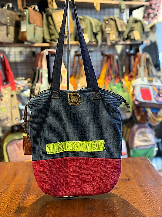 Old Cotton Vintage Salaş Etnik Orta Boy Günlük Kadın Kol Omuz Çantası 40 cm x 38cm