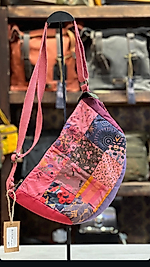 Old Cotton Cargo Vintage Renkli Etnik Salaş Küçük S Boy Plaj Günlük Toparlayıcı Kadın Kol Omuz Çantası 28M x 17CM