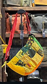 Old Cotton Cargo Vintage Renkli Etnik Salaş Küçük S Boy Plaj Günlük Toparlayıcı Kadın Kol Omuz Çantası 28M x 17CM