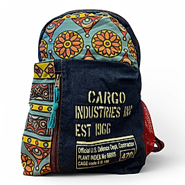 Old Cotton Tek Bölmeli Vintage Salaş Disayn Günlük Gezi Okul Sırt Çantası Dakato Bag Brand 30x43cm