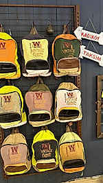 Old Cotton Cargo new Pathcwork Çok Bölmeli Günlük Sırt Çantası