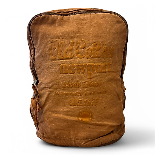 Old Cotton Kaliteli Vintage Disayn Laptop Bölmeli Sırt Gezi Çantası Leone Bag Oil 5100